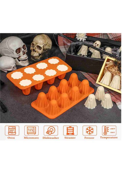 2 Paket Hayalet Çikolata Şekerleme Kalıpları Cadılar Bayramı Silikon Kalıpları (Yurt Dışından) fırsatları