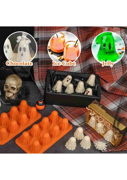 2 Paket Hayalet Çikolata Şekerleme Kalıpları Cadılar Bayramı Silikon Kalıpları (Yurt Dışından) indirimleri