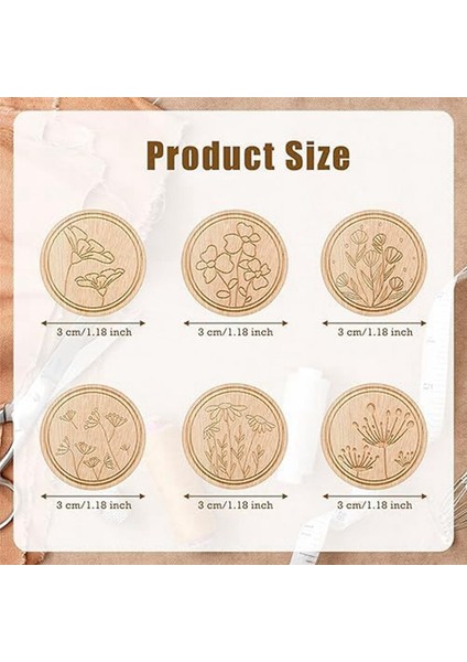 6 Adet Çiçek Desenli Iğne Tutucular Iğne ve Iğne Tutucular (Yurt Dışından) fiyatları