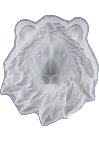 Aslan Reçine Mol Duvara Asmak Için Stereo Heykel Hayvan Silikon Kalıbı (Yurt Dışından)