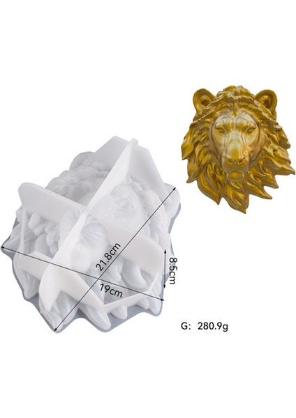 Aslan Reçine Mol Duvara Asmak Için Stereo Heykel Hayvan Silikon Kalıbı (Yurt Dışından) fiyatları