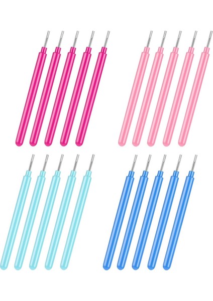 Kağıt Kıvırma Aletleri 24 Parça Kıvırma Kağıdı Yuvalı Alet Seti 4 Renk (Yurt Dışından)