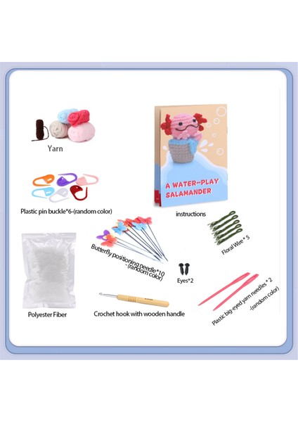 Salamander Örgü Seti Örgü Şişleri Peluş Bebek Gösterildiği Gibi (Yurt Dışından) modelleri