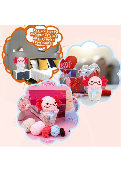 Salamander Örgü Seti Örgü Şişleri Peluş Bebek Gösterildiği Gibi (Yurt Dışından) indirimleri