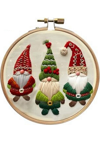 Tamamlanmamış Noel Serisi Çarpı Dikişli Çanta Noel Cücesi (Yurt Dışından)