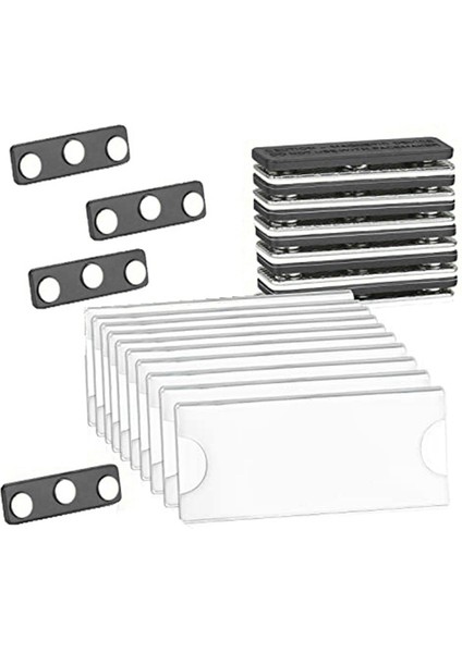 Manyetik Isim Etiketi Seti 3 Güçlü Mıknatıslı Manyetik Rozet Tutucular (Yurt Dışından)