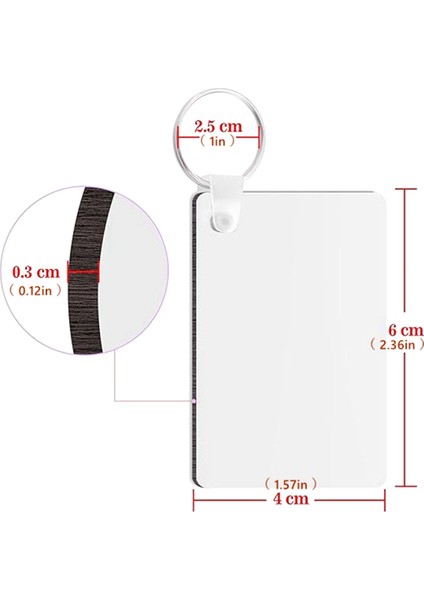 30 Adet Süblimasyon Anahtarlık Boşlukları Mdf Boş Tahta Kendin Yap ve El Sanatları Için (Yurt Dışından) modelleri