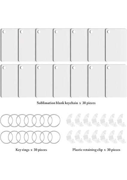 30 Adet Süblimasyon Anahtarlık Boşlukları Mdf Boş Tahta Kendin Yap ve El Sanatları Için (Yurt Dışından) fırsatları