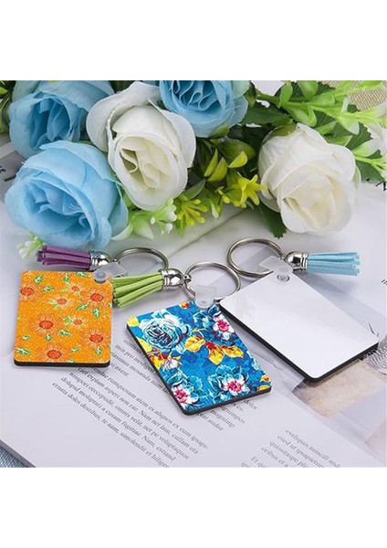 30 Adet Süblimasyon Anahtarlık Boşlukları Mdf Boş Tahta Kendin Yap ve El Sanatları Için (Yurt Dışından) indirimleri