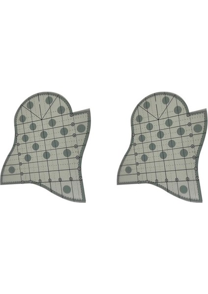 Örgü Taraklı Yorgan Şablonu Taraklı Patchwork Cetvel 2 Adet (Yurt Dışından)