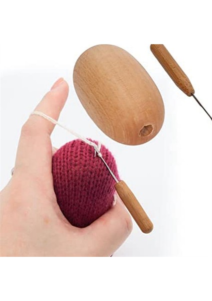 Ahşap Yama Yumurtası Çorap Dikiş Aletleri Iğne ile Yaygın Olarak Kullanılır (Yurt Dışından) fırsatları