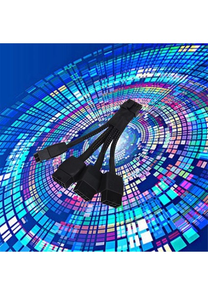 4X8PIN To 16PIN Pin Dişi Konnektör Pcı-E 5.0 12VHPWR Tel RTX4090 RTX4080 18AWG Adaptör Kablosu (Yurt Dışından)