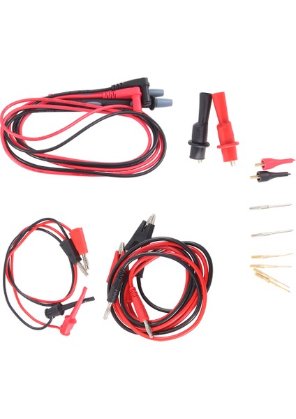 Test Ölçer Kiti JT8043 Çok Işlevli Çok Parçalı Değiştirilebilir Test Ölçer Çubuk Kiti 4mm Fiş Timsah Klipsli Test Uçları (Yurt Dışından)