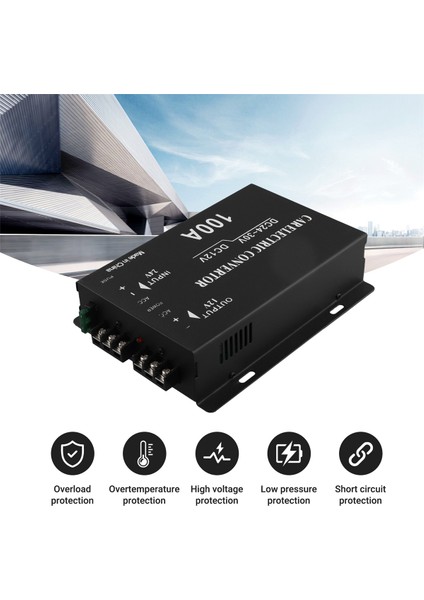 Dc 24V Ila 12V Dc Adım Aşağı Gerilim Dönüştürücü 100A 1200W Dc Buck Modül Adaptörü 20-30V Ila 12V Dc Regülatör Redüktör (Yurt Dışından)