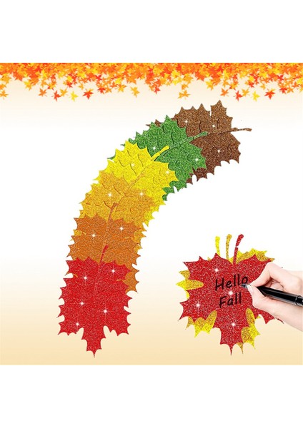 240 Adet Yaprak 6 Renk Şükran Günü Akçaağaç Yaprakları Etiketleri El Sanatları Dekoru Için (Yurt Dışından) modelleri