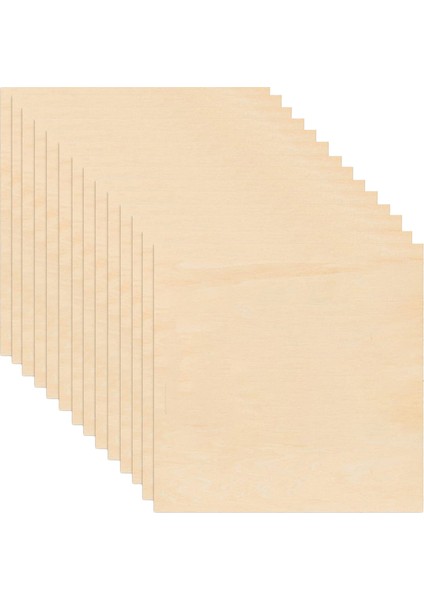 50 Paket 4 x 4 Inç Bitmemiş Balsawood Levhalar 116 Inç Ahşap Levhalar (Yurt Dışından)