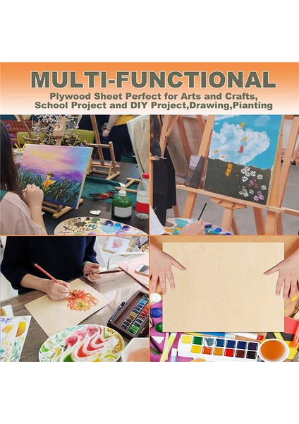 50 Paket 4 x 4 Inç Bitmemiş Balsawood Levhalar 116 Inç Ahşap Levhalar (Yurt Dışından) fırsatları