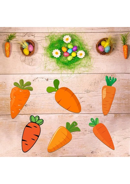 96 Adet Paskalya Ahşap Kesikler Havuç Ahşap Asılı Süsler Tamamlanmamış (Yurt Dışından) indirimleri