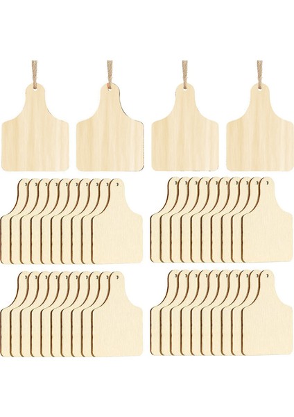 120 Adet Bitmemiş Inek Kulak Küpesi Dıy El Sanatları Noel Partisi Dekoru (Yurt Dışından)