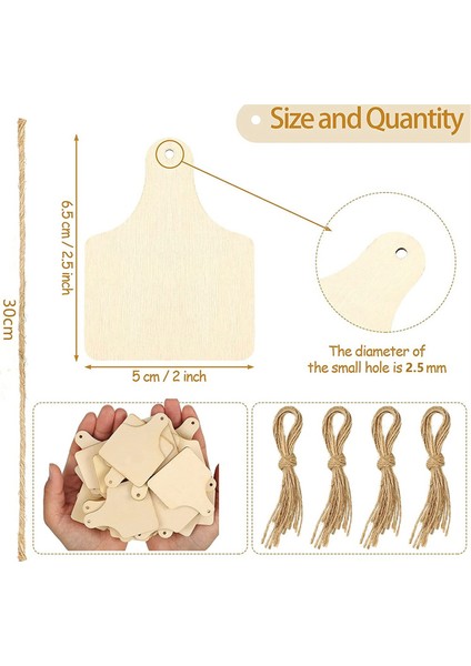 120 Adet Bitmemiş Inek Kulak Küpesi Dıy El Sanatları Noel Partisi Dekoru (Yurt Dışından) fiyatları