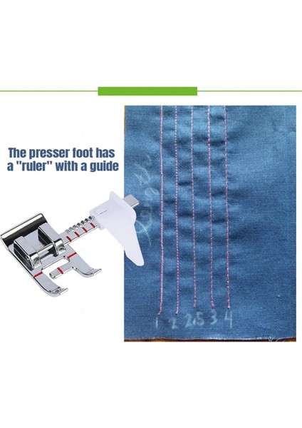 Kolay Dikiş Ayağı Düz Çizgi Dikin Ayarlanabilir Kılavuzlu Cetvel Dahil (Yurt Dışından) indirimleri
