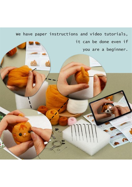 Iğne Keçeleme Seti 2 Adet Bebek Iğne Keçeleme Başlangıç Seti (Yurt Dışından) modelleri