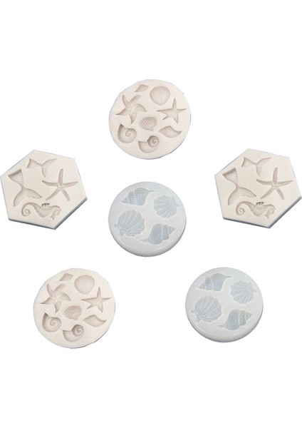 Deniz Kabuğu Silikon Kalıp Pişirme Pasta Dekorasyonu Epoksi Kalıp (Yurt Dışından)