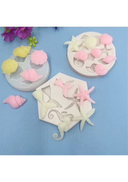 Deniz Kabuğu Silikon Kalıp Pişirme Pasta Dekorasyonu Epoksi Kalıp (Yurt Dışından) fiyatları