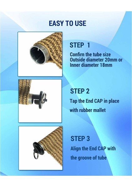 Geliştirilmiş Bungee Kiti ve Uç Kapağı Açık Hava Rulo Güneşlik Gölgelik Bağlama (Yurt Dışından) modelleri