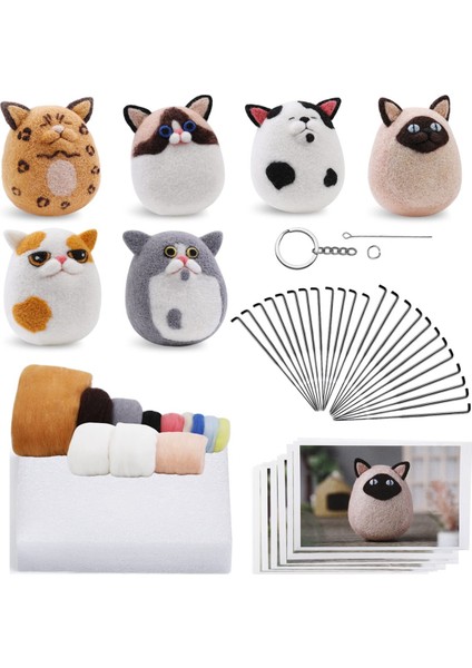 Iğne Keçeleme Seti Yün Keçeleme Seti El Sanatları Seti (Yurt Dışından)