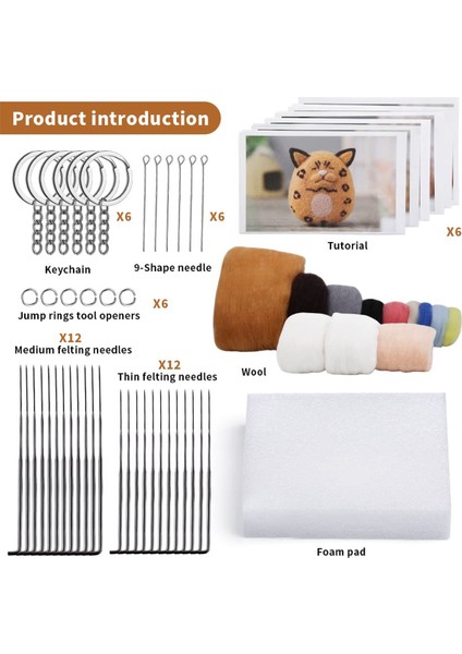 Iğne Keçeleme Seti Yün Keçeleme Seti El Sanatları Seti (Yurt Dışından) fiyatları