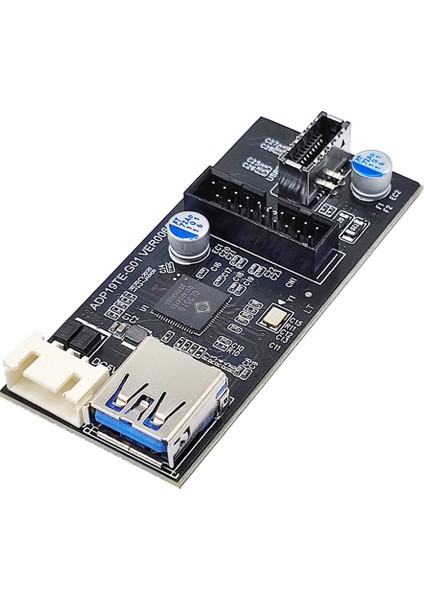 Başlık 19PIN - Tip E + 19PIN Anakart 1 Ila 2 Ayırıcı USB 3.0 Hub USB Adaptör Konektörü USB 19PIN Konektör(A) (Yurt Dışından)