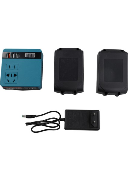 Güç Invertörü Dc Invertör Adaptörü 21V Ila 220V Güç Kaynağı Invertörü Iki Güç Kaynağı ve Pil Için Bir Şarj Ab Fişi (Yurt Dışından)