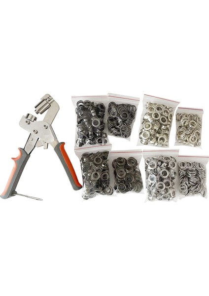 Grommet Göz Pense Takımı 400 Metal Gözlü Grommet Alet Takımı (Yurt Dışından)
