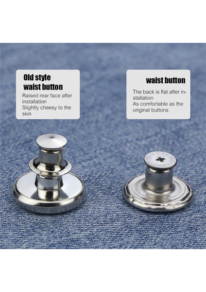 100 Paket Kot Düğmesi Yedek 17MM Çıkarılabilir Kot Aksesuarları (Yurt Dışından) fırsatları