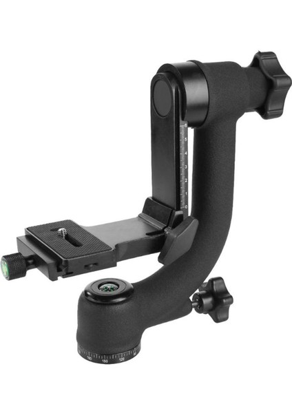 360 Derece Panoramik Gimbal Tripod Topu Kafa 1/4 Inç Vida Hızlı Bırakma Plakası ile Dslr Kamera Için Telefoto Lens (Yurt Dışından)