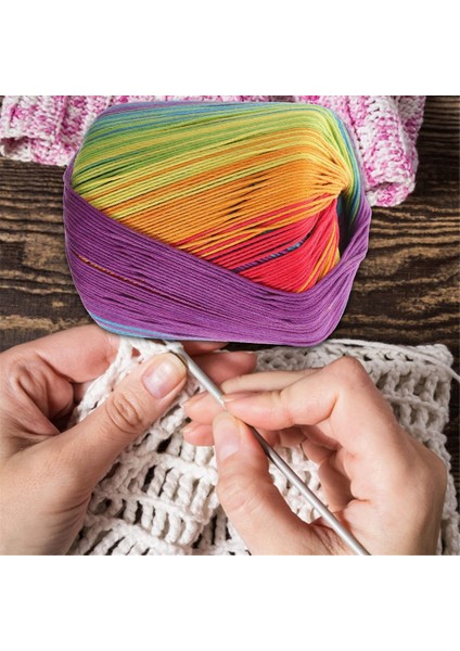 40GTOP Renkli Dantel Pamuklu Iplik Segmental Boyama Degrade Iplik C (Yurt Dışından) indirimleri