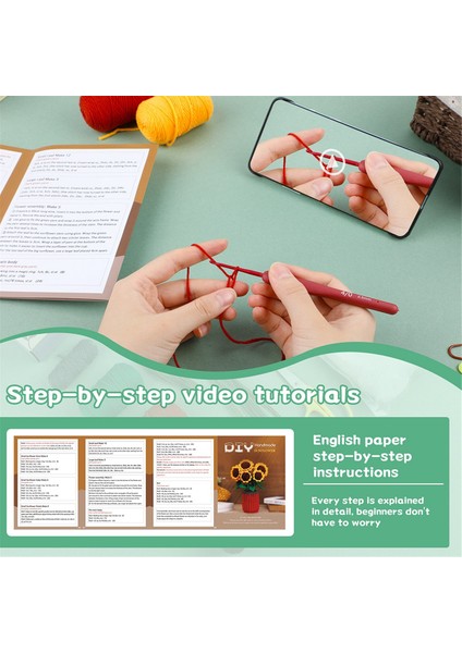 Tığ Işi Seti Dıy Ayçiçeği Bitkisi Tığ Işi Seti (Yurt Dışından) modelleri