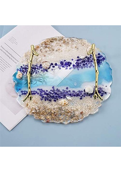 Yeni Başlayanlar Için Epoksi Reçine 10 Inç Meyve Tabağı 2 Adet Altın Saplı (Yurt Dışından) fiyatları