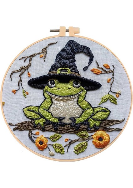 Tamamlanmamış Cadılar Bayramı Serisi Çarpı Dikişli Çanta Nakışlı Çanta C (Yurt Dışından)