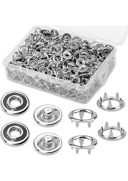 150 Takım Çıtçıt Düğme 9.5mm Metal Gümüş Çıtçıt Düğmeler (Yurt Dışından) fırsatları