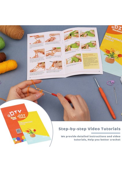 Tığ Işi Kiti Dıy Lale Tığ Işi Kiti Örgü Iplik Iğneleri Kolay (Yurt Dışından) modelleri