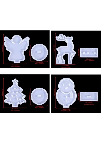 Sevimli Melek Silikon Kalıp Içi Boş Noel Sanatı (Yurt Dışından) fiyatları