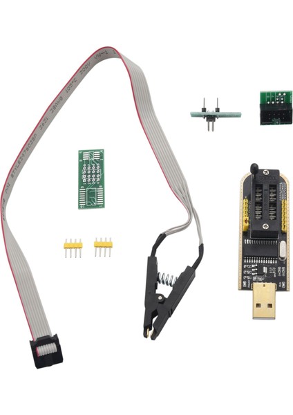 CH341A 24 25 Serisi Eeprom Flash Bios USB Programlayıcı ile Eeprom 25CXX / 24CXX Için Sop8 Soıc8 Test Klipsi (Yurt Dışından)