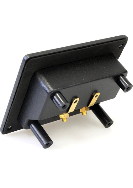 2 Adet Dıy Araba Stereo 2 Yollu Hoparlör Kutusu Terminali Bahar Fincan Konektörü Muz Jakı ve Fişler Subwoofer Fişleri 93X80MM Siyah (Yurt Dışından)