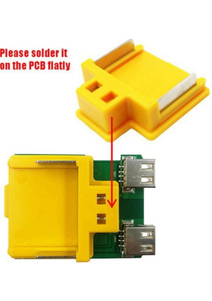 Makita 18V Li-Ion Pil Şarj Adaptörü Dönüştürücü BL1815 BL1830 Elektrikli El Aleti Için 10 Adet Konnektör Terminal Bloğu (Yurt Dışından)