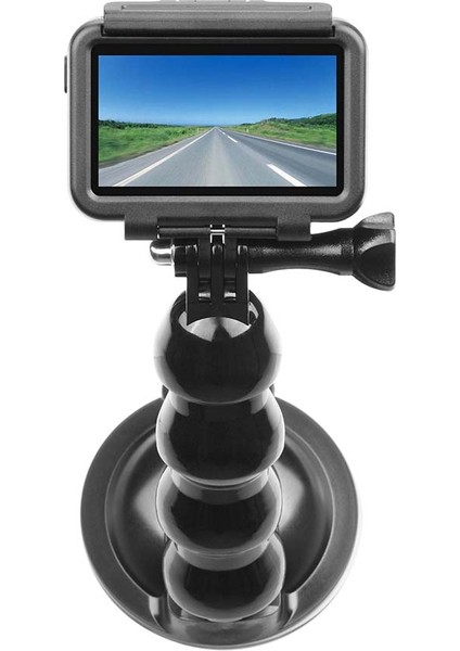 Vakumlu Araba Camı Emici Montaj Tutucu Kamera Adaptörü Sürüş Kaydedici Bilyalı Kafa Tripodlar Için-Dji Osmo Action (Yurt Dışından)
