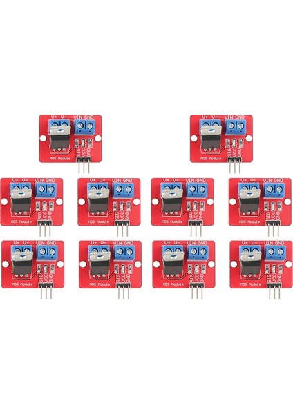 10 Adet IRF520 Mos Sürücü Modülü Pwm Dimmer 0-24 V Üst Mosfet Düğmesi Irf 520 Arduino Mcu Arm Ahududu Pi Için (Yurt Dışından)