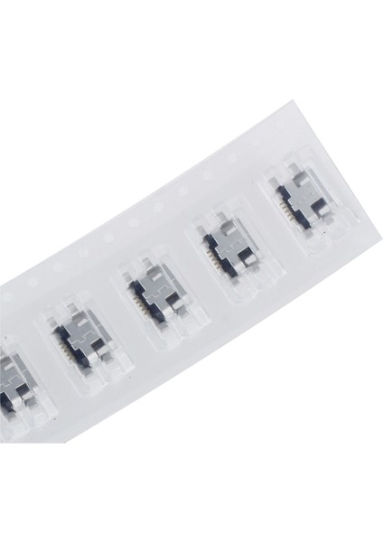 10 x Tip B Dişi Gümüş Mini USB 5 Pinli Soket Şarj Aleti Montaj Prizi Konektörü (Yurt Dışından)