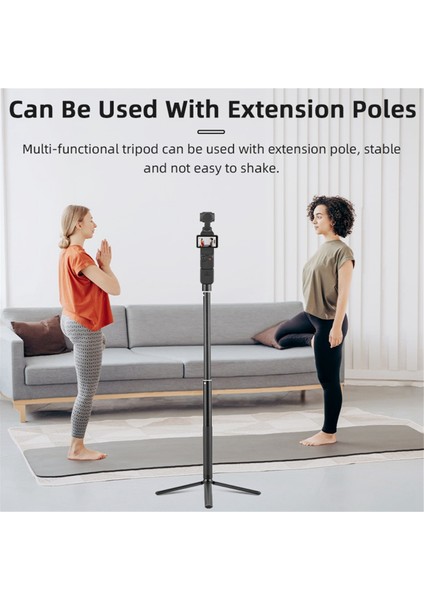 Mini Tripod Cep Kamera Masaüstü Standı Tutucu Selfie Çubukları Djı Osmo Pocket 3 Gimbal Aksesuarları L (Yurt Dışından)